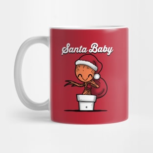 Santa Baby Cute Superhero Alien Christmas Santa Claus Mug